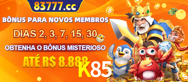 Anúncio dos benefícios para Membro VIP Sênior na plataforma K85, incluindo bônus promocionais, semanais e mensais, ilustrado com o personagem Fortune Tiger.